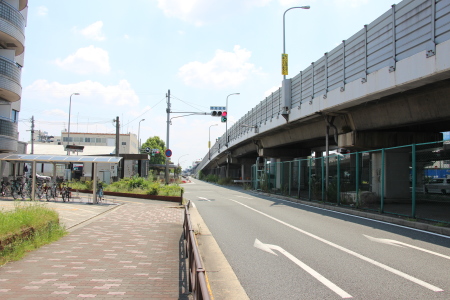 大阪モノレール本線延伸ルート方向門真南駅側