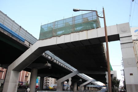大阪モノレール延伸側末端軌道 門真市駅
