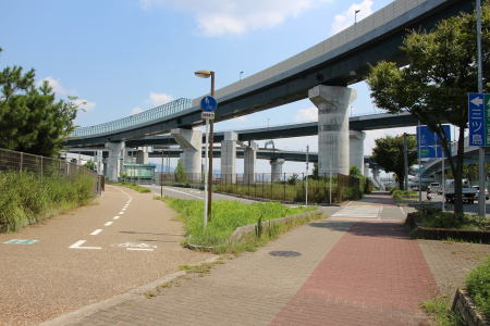 大阪モノレール延伸 門真南駅付近のジャンクション