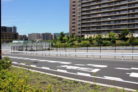 彩都西駅さきのモノレール行き止まり地点