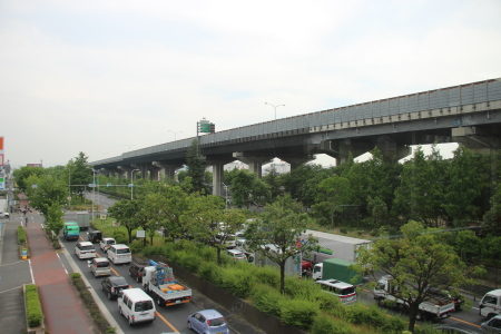 瓜生堂駅建設予定位置を近鉄車内より見る。
