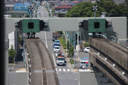 多摩モノレール上北台駅軌道末端部分