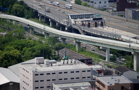 大阪高速鉄道 延伸ルート瓜生堂側中央環状線合流部分