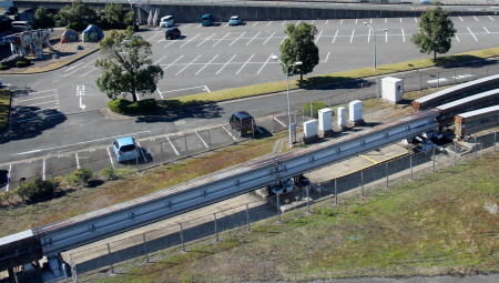 北九州モノレールの関節式分岐器