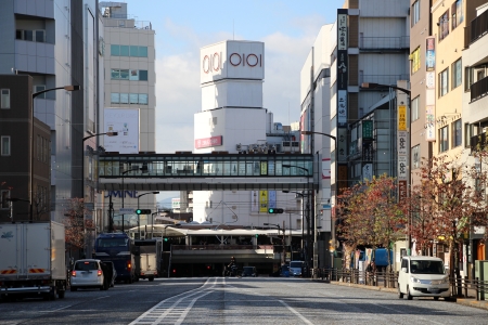 3・4・11号より見た多摩モノレール町田駅予定位置付近