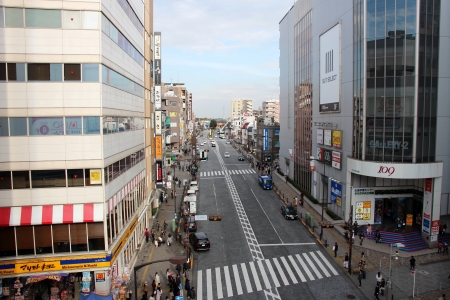 東急ツインズのクリスタルブリッジより見た多摩モノレール町田延伸ルート