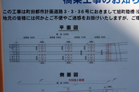 旭町陸橋の工事概要