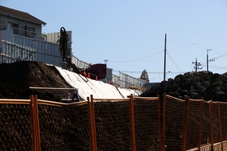 新町田街道旭町陸橋の工事風景全体写真