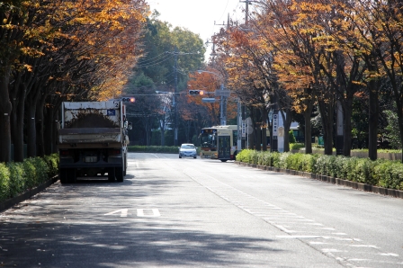 多摩モノレール延伸ルート町田3・4・20号線より桜美林学園方向を見る