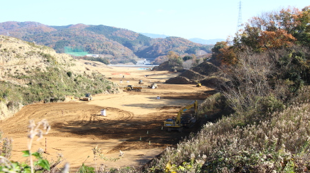 モノレール車庫区画東方向全体写真