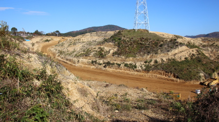 大阪モノレール山手台車庫西方向