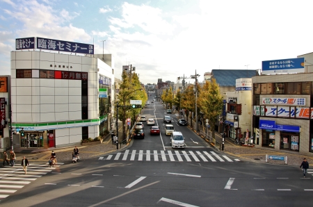 モノレール延伸ルートとなる八王子駅前の通り