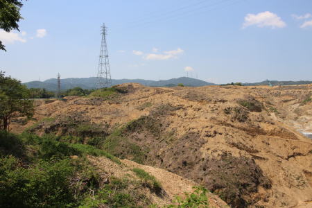 大阪モノレール山手台車庫進入部側の写真