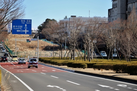 唐木田駅付近より多摩モノレール延伸ルート是政方向を見る