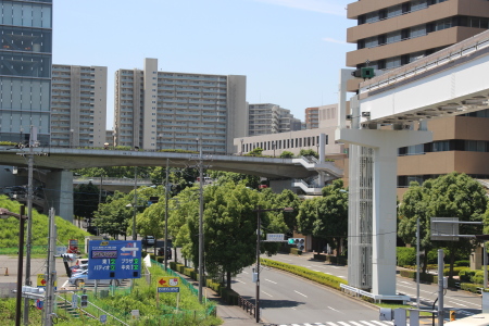 多摩都市モノレール延伸ルート町田方向を見る