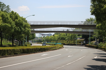 奈良原公園付近のモノレール町田延伸ルート