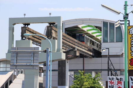 多摩都市モノレール上北台駅軌道末端部