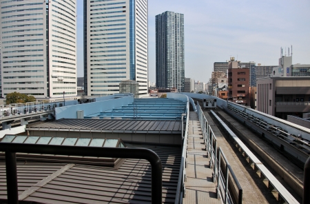 ゆりかもめ豊洲駅軌道末端部