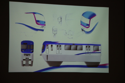 大阪高速鉄道3000系のデザインの一例