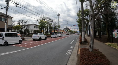 多摩モノレール羽村秋川延伸ルート上の羽村街道