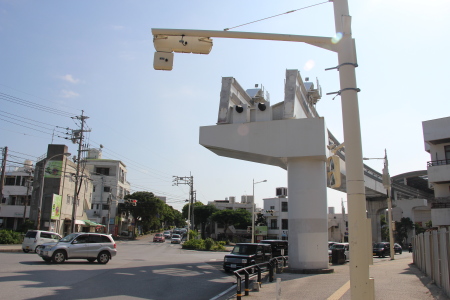 首里駅先の車止め