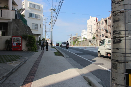 延伸区間へ続く道路
