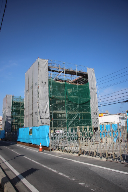 モノレール支柱建設現場1