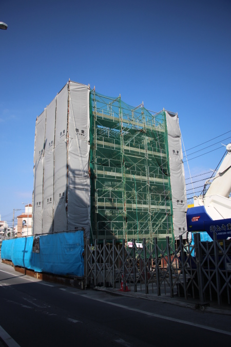 モノレール支柱建設現場2
