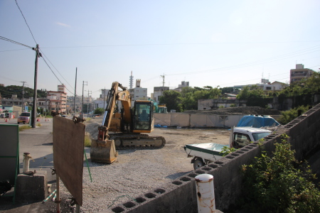 沖縄都市モノレールの石嶺駅前広場予定位置