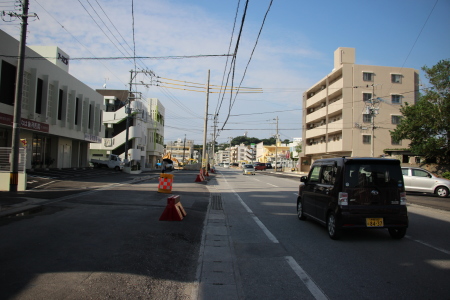 経塚駅方面 道路整備