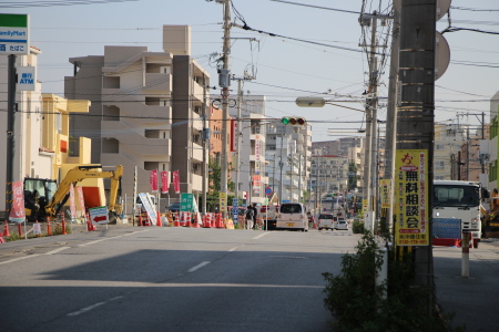石嶺駅〜経塚駅 延伸区間工事の様子