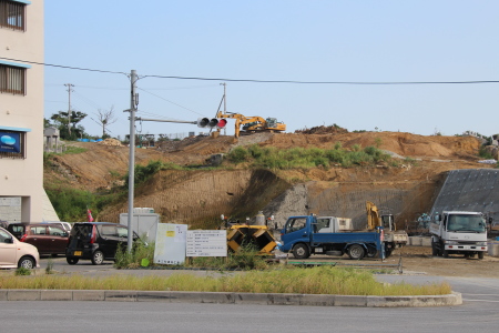 沖縄都市モノレール 経塚駅建設予定位置付近