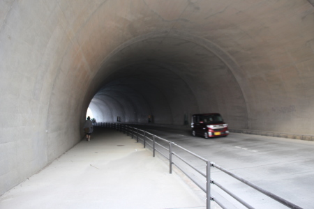 前田トンネル内部の様子